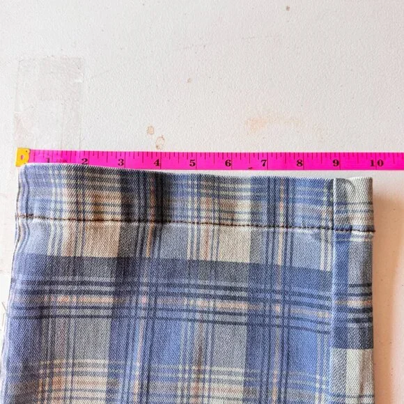 Judy Blue - High Waist Vintage Look Plaid Straight Leg Jeans - Plaid - 14W - - Picture 2 of 10